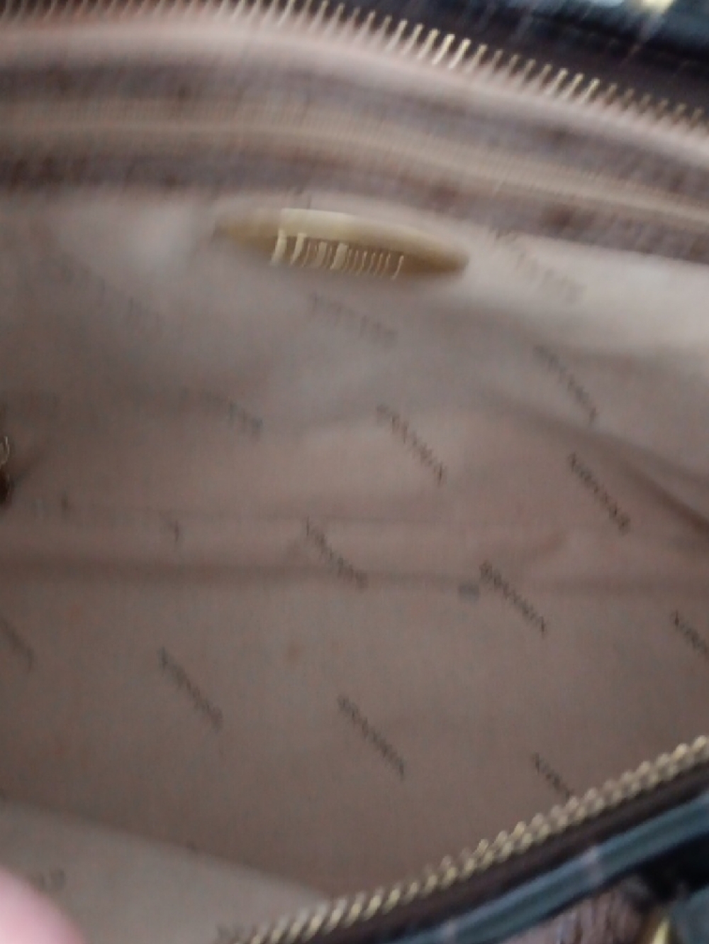 Brahmin Brown and Black Croc-Embossed Leather Satchel with Tassel - Picture 10 of 11